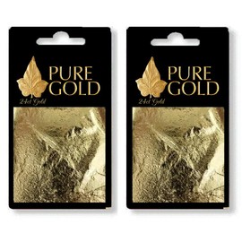 Imitation 24CT Gold Leaf Sheets on base - 20 Sheets