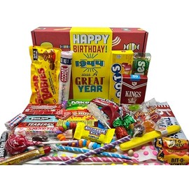 RETRO CANDY YUM ~ 1944 82nd Birthday Gift Basket Box of Nostalgic from Childhood for 82 Year Old Man or Woman Born 1944 Jr