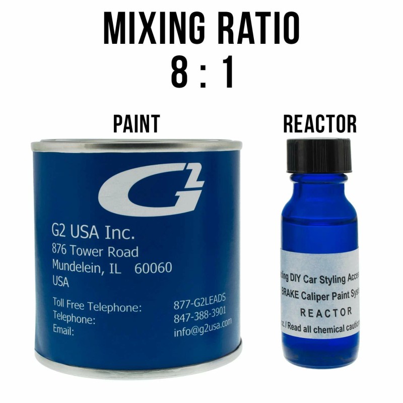 G2 USA Inc. WHITE G2 BRAKE CALIPER PAINT EPOXY STYLE