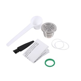 Stainless Steel Refillable Reusable Coffee Capsule for Nespresso Machine (Thread Surface)