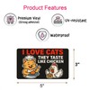6Pcs I Love Cats They Taste Like Chicken Sticker -
