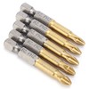5pcs 50mm PH2 Cross Head Screwdriver Drill Bits Set Anti-skid