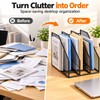 Metal Mesh Desk File Organizer for Documents and Books –