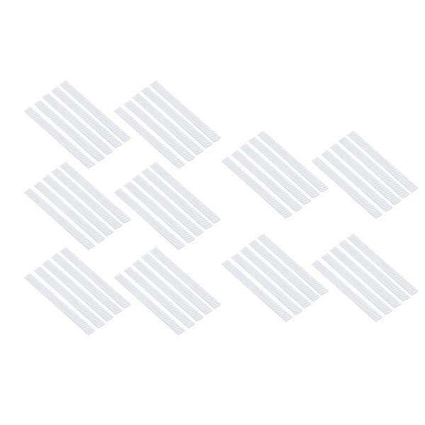 Unbranded 50Pcs White Makeup Brush Mesh Cover Cosmetic Brush Protector