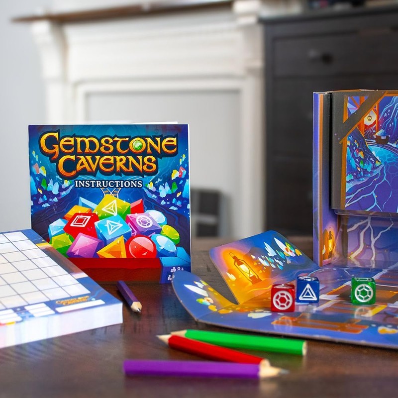 ThinkFun Gemstone Caverns: The Dice Game for All Fantasy Lovers!