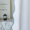 youngseahome Waffle Weave 230GSM Heavy Duty Fabric with Water Blue