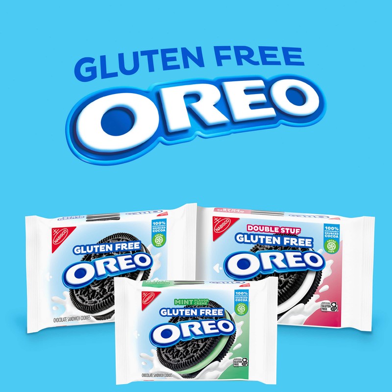 OREO Double Stuf Gluten Free Chocolate Sandwich Cookies, Gluten Free
