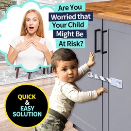 HA SHI Cat Door Adjustable Latch, Child & Pet Proofing Locks, Adjustable Latch Buddy Pet Stopper, Multi-Use Safety Straps for Cabinets, No Drill Adhesive Installation