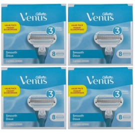 Gillette Venus Women's Smooth Value Pack 3 Blades, 32 Cartridges