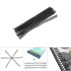 ANKROYU 20PCS Loose Leaf Plastic Binding Ring, 30 Hole Spring Spiral Rings, Binding Machine Combs, Spiral Book Binding Coils, Album Rings for A4 Paper (11mm*30 Holes Black 20 Strips)