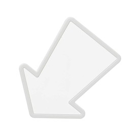 like-it Mag-On 8100 Kitchen Laundry Magnetic Storage, Strong Magnet, Letter Writing, Magnetic Clip (Arrow), White, Can Stick on the Refrigerator