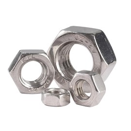 YGTGZ Hex Nuts, M3.5x0.6mm Metric Coarse Thread Hexagon Nut, Stainless Steel 304, Pack of 50