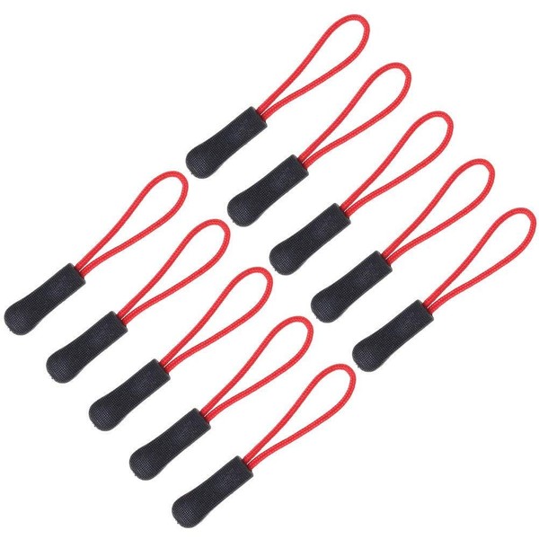 ZARRS 50 Pcs Zipper Fastener Zipper Drawstring Extender for Backpack