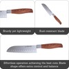 IMUSA 6in Chef WL Stainless Steel Santoku Knife with Wood