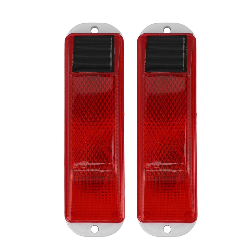 2 PCS Solar Warning Light 200mAh Light Control Waterproof Barricade