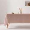 GAMUSI Tischdecke, schmutzabweisend, rechteckig, Baumwollstoff, wasserdicht, gestreift, 160 x 240