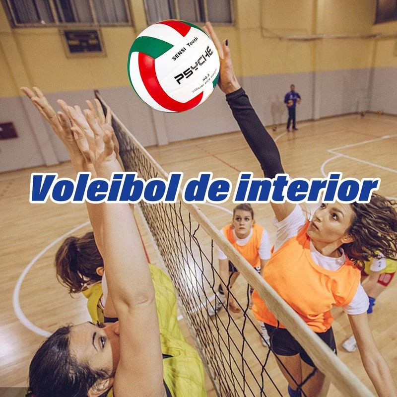 EWIEIAA balón de Voleibol， Pelota Voleibol Suave Interior y Exterior，Material