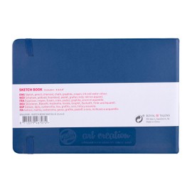 Talens Japan T9314-235M 452426 Art Creation Sketchbook, Drawing Notebook, 8.3 x 5.9 inches (21 x 15 cm), Navy Blue