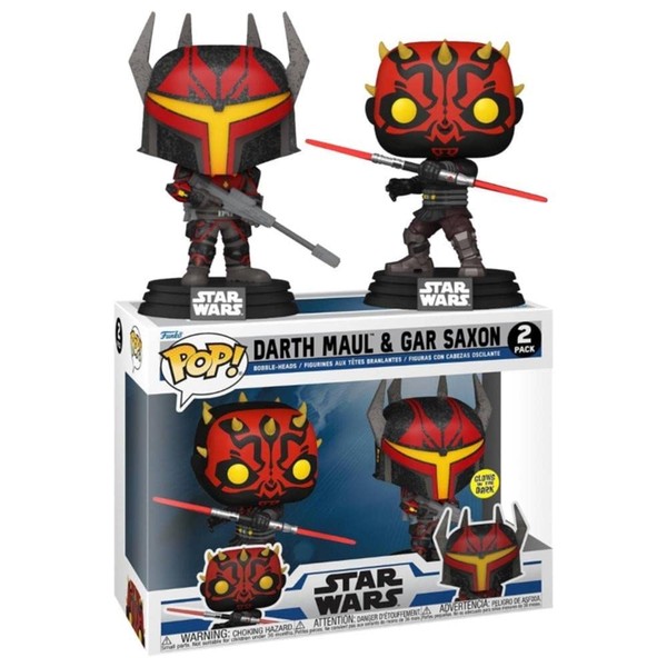 Funko POP Darth Maul & GAR Saxon Glow Dark 2