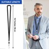 newsbirds 50 Packs Lanyards for ID Badges Black Bulk Lanyards,