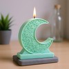 Moon Shape Candle Mold Crescent Moon Candle Silicone Molds for