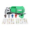 1:32 Garbage Truck Toy with Dumpster 4 Trash Bins Friction
