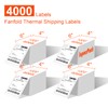 InpourPack 4" x 6" Fanfold Labels Direct Thermal Labels, Shipping