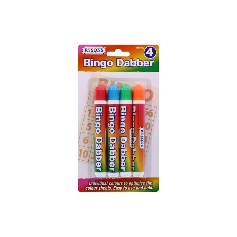 Harrista BINGO DABBERS 4 PC | Bingo Marker 4 Colours