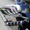 Unbranded Universal Chrome Skeleton Skull Hand Claw Motorcycle Rear View