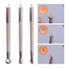 ZORZA 3Pcs Leather Stamps Durable Leather Carving Punch DIY Undercut