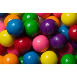Dubble Bubble  Dubble Bubble Assorted 1" / 24mm  Gumballs 3 Lbs  Free Shipping Always Fresh