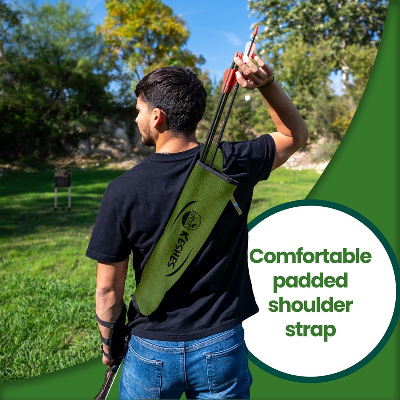 Archery Back Arrow Quiver Holder - Adjustable Quivers for Arrows,
