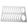 Beavorty eyebrow practice stencil eyebrow shape practice mold mouth make