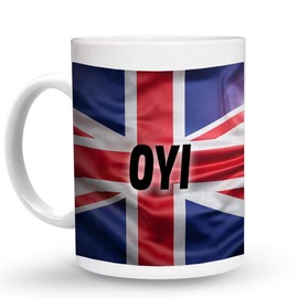 Makoroni - OY! British England UK Flag 6 oz Ceramic Espresso Shot Mug/Cup Design#72