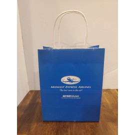 Vintage Midwest Express Skyway Airlines Paper Gift Bag* The Best Care In The Air
