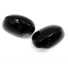 S SIZVER Glossy-Black Series Full Door Mirror Covers Overlay Compatible with 2008-2020 Dodge Challenger
