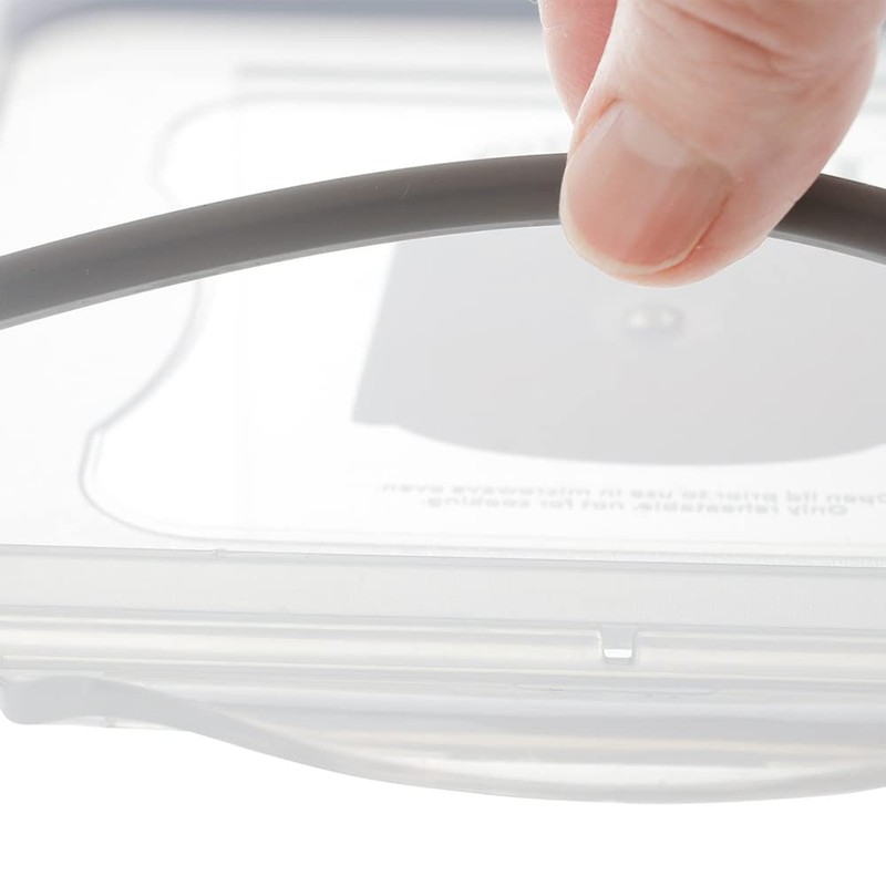 ベストコ ロック&ロック クラシック 1.2L 保存容器 正方形 グレー HPL822DG