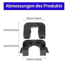 IUSOT 1 x 1539663 Parcel Shelf Clip - Compatible with Ford Fiesta Mk7 Mk8, 015532109E Retaining Clip for Boot Cover and Cargo Area Cover, for Focus B-Max C-Max C3 DS3 J10, Easy Installation