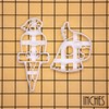 BAKERLOGY Set of 2 Cockatiel Cookie Cutters - Detailed Biscuit