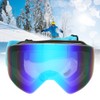 Unisex Adult Outdoor Double Lens Magnitic Large View Ski Cyling