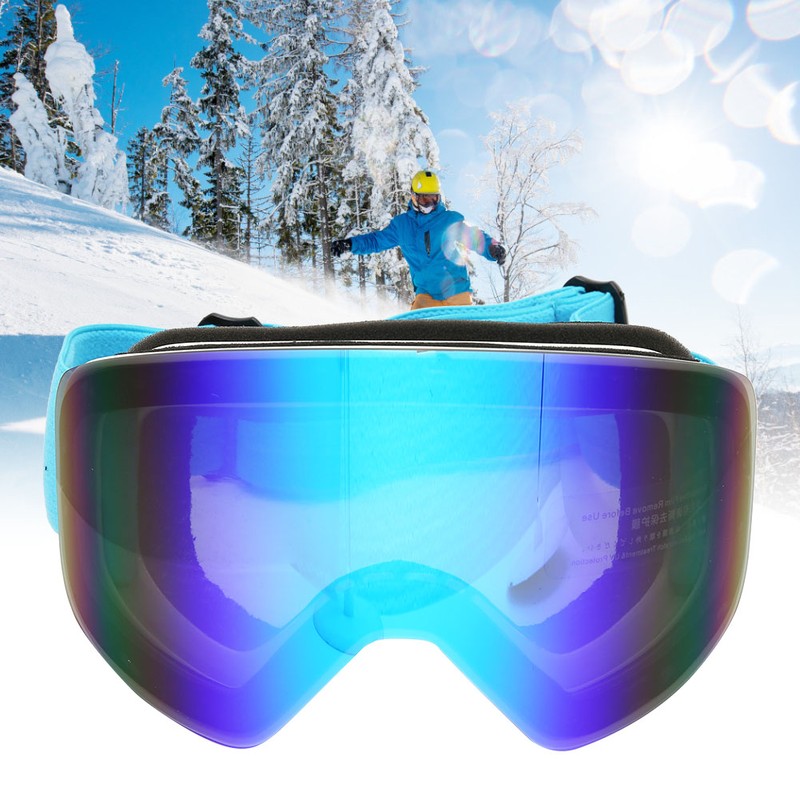 Unisex Adult Outdoor Double Lens Magnitic Large View Ski Cyling
