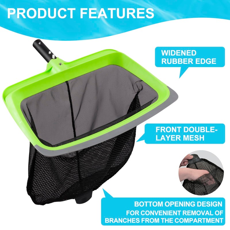 Sepetrel Deluxe Swimming Pool Cleaning Kit Including Rubber Edge Skimmer