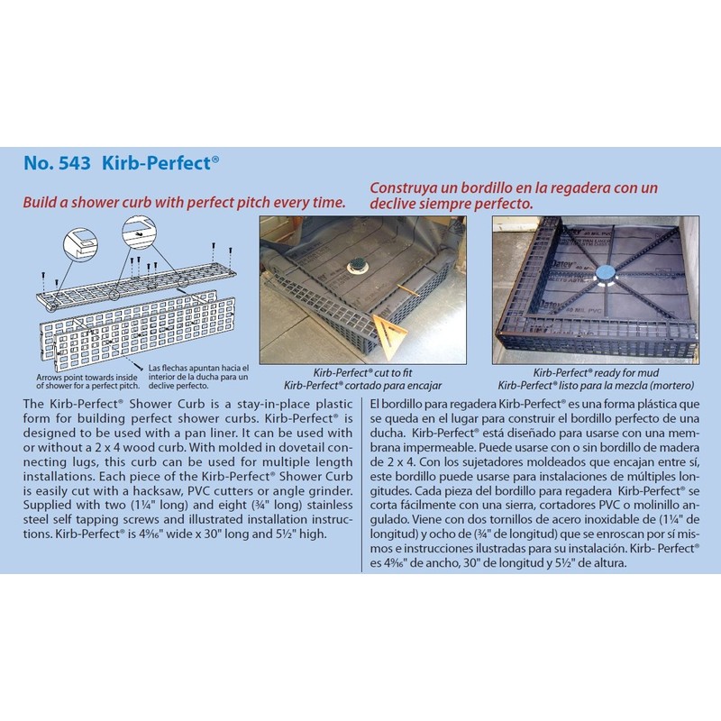 Mark E Industries Standard Shower Kit with Pan Liner '6x5'