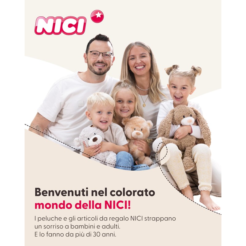 NICI GLUBSCHIS Calli Malli, 25 cm, bianco - 63056