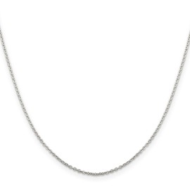 IceCarats 925 Sterling Silver 1mm Link Cable Chain Necklace 20 inch