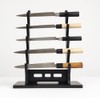 5 Tier Sword Stand Display Sword Rack Stand, Black Katana
