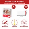NATURALABEL 1000 PCS Blank Removable Freezer Labels with Dispenser -