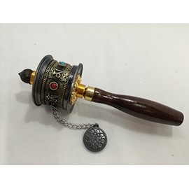 WHEEL Historic Tibet (Tibetan Buddhist) Tumbled Through Charger manikoro Law Hardware Category: Buddhist Ritual Implements