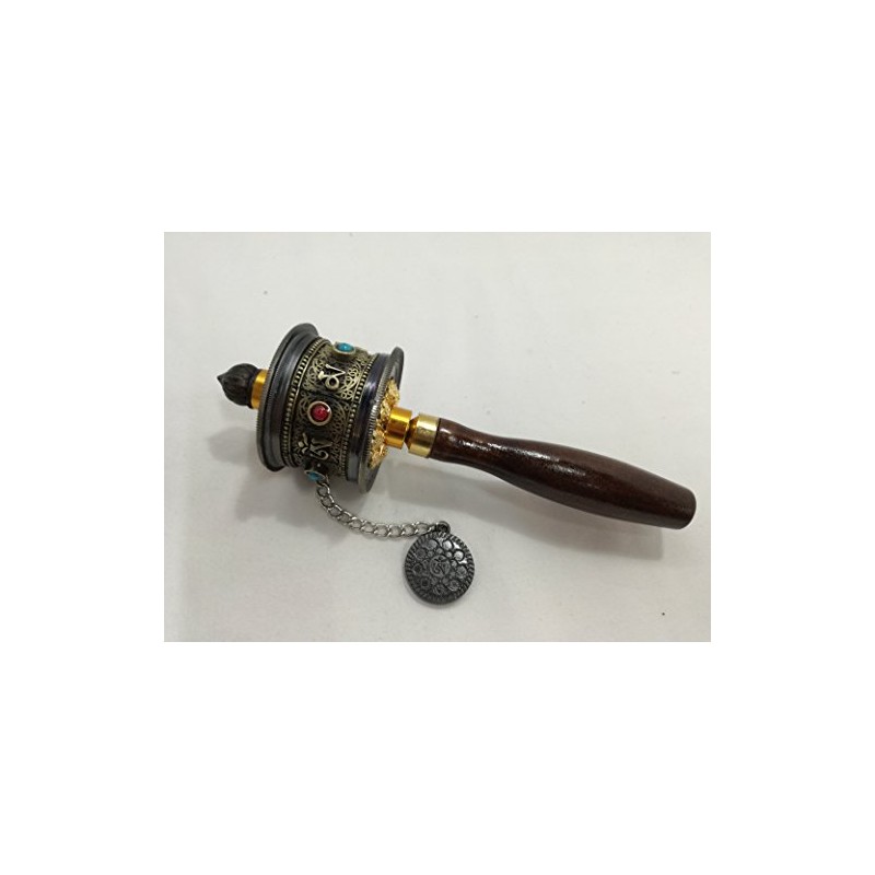 WHEEL Historic Tibet (Tibetan Buddhist) Tumbled Through Charger manikoro Law