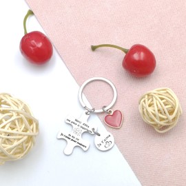 MNBVBV Schlüsselanhänger ideal für Paare, Freundin, Freund, - Ich liebe dich, Valentinstag, Geschenk zum Geburtstag, 10, 42